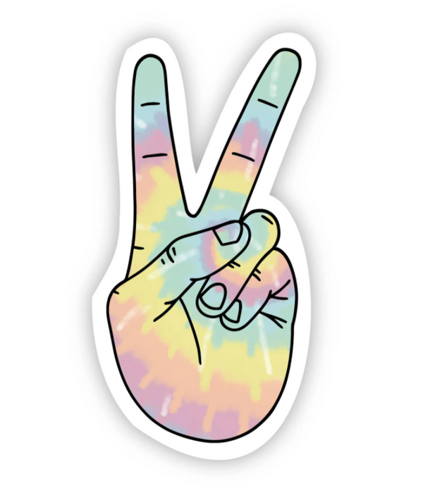Peace Sign Tie Dye Sticker