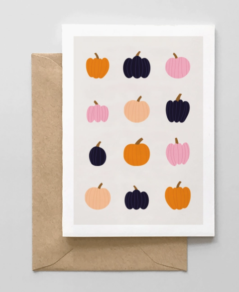 Modern Pumpkin Design Card