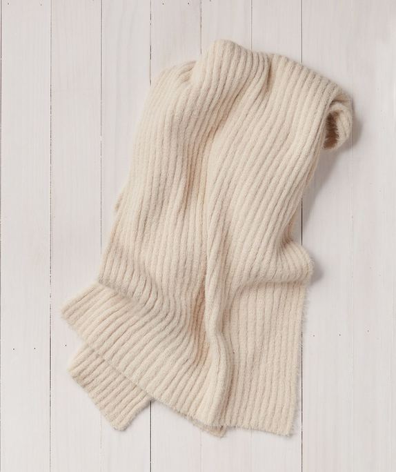 Chalet Ribbed Scarf - Iced Latte