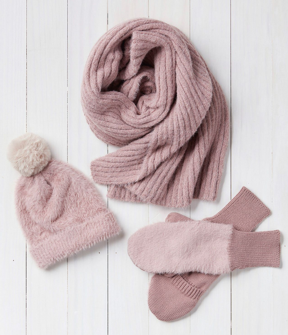 Chalet Mittens - Dusty Pink