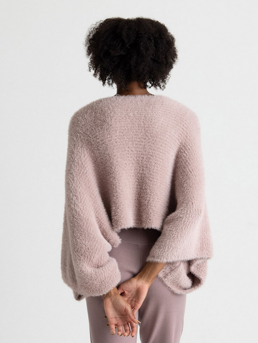 Chalet Slouch Sweater - Dusty Pink