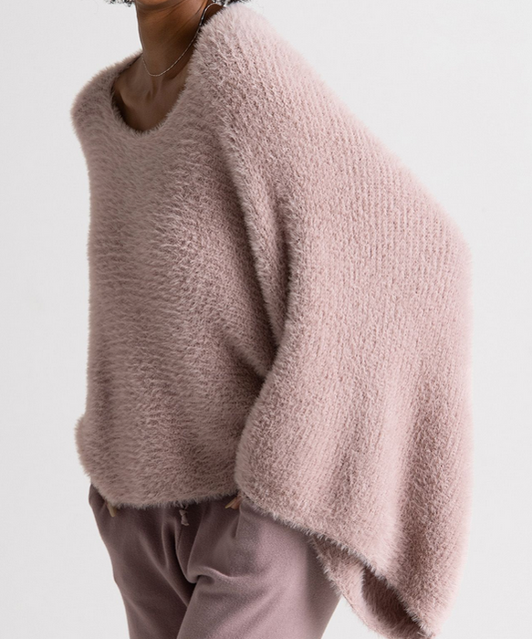 Chalet Slouch Sweater - Dusty Pink