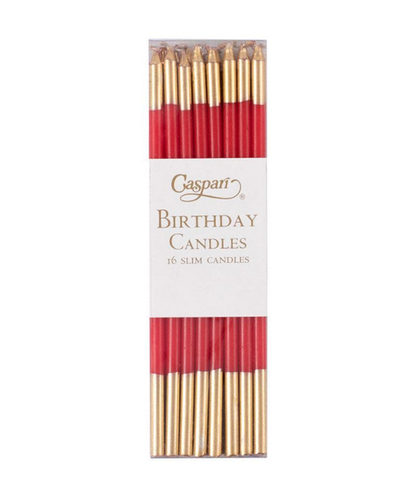 Birthday Slims - Red w/Gold