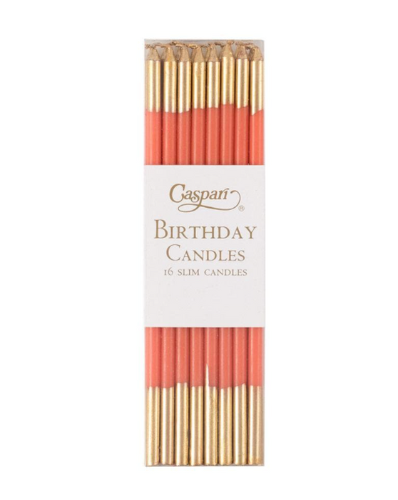 Birthday Slims - Orange w/Gold