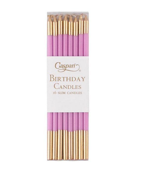 Birthday Slims -Candy Pink w/Gold