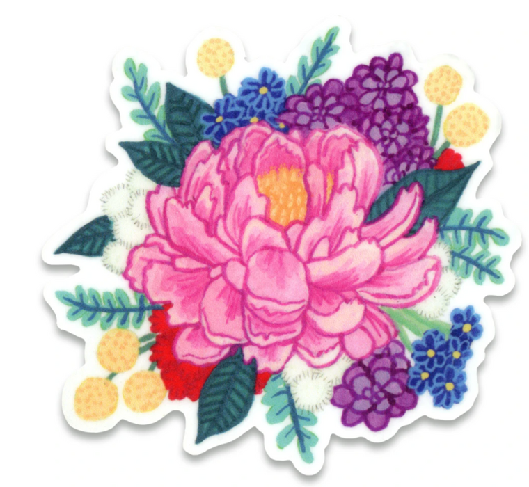 Peony Sticker