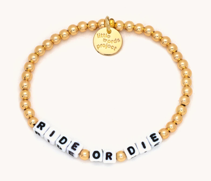 Ride or Die Gold Bracelet