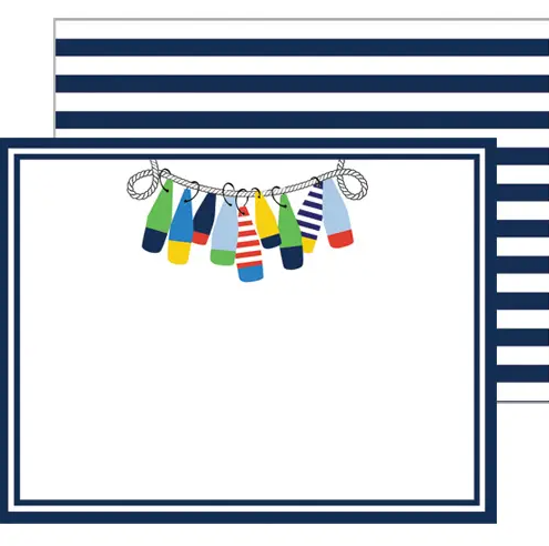 Buoys Flat Notecard Set
