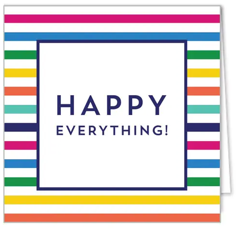 Colorful Stripe Enclosure Cards