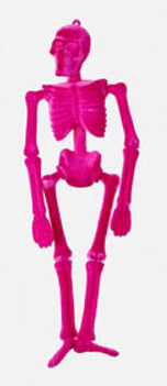 Flocked 16" Skeleton