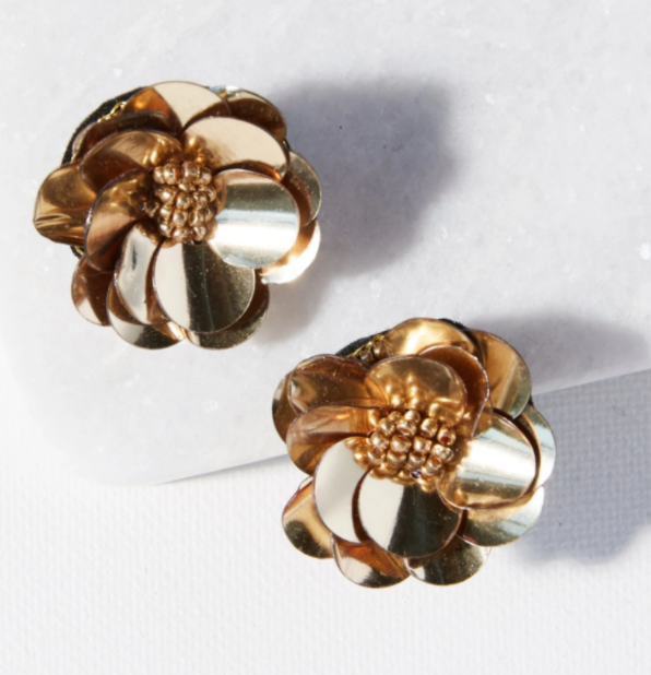 Gold Flower Earring (HHER0101)