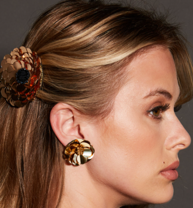Gold Flower Earring (HHER0101)