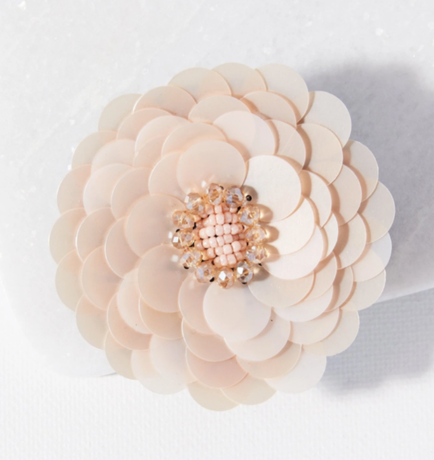 Blush Flower Broach/Barrette (HHHA0107)