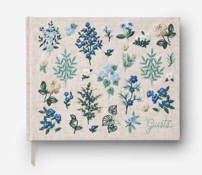 Wildwood Embroidered Guest Book