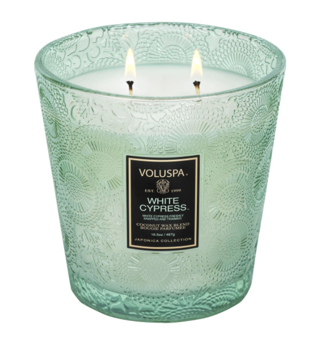 White Cypress Voluspa Candle