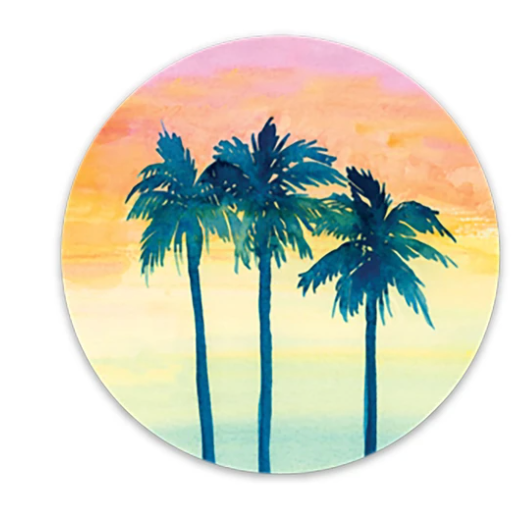 Sunset Palms Sticker