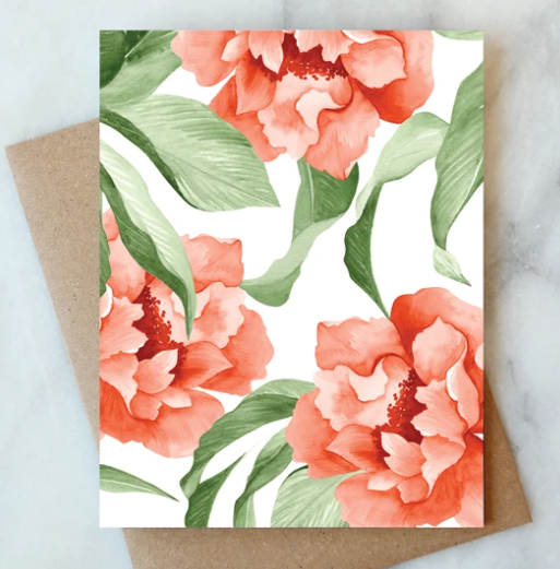 Blooms Blank Card