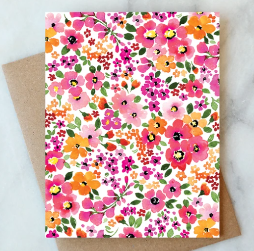 Ditzy Floral Blank Card