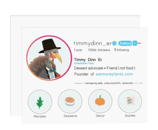 Popular Turkey IG Profile Card