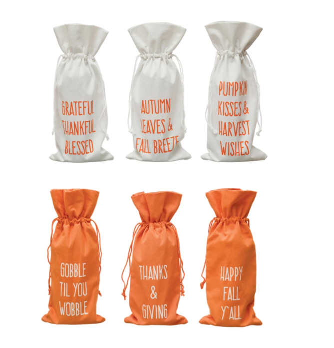 Thanksgiving Wine Bags
