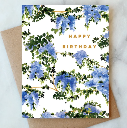 Wisteria Birthday Card