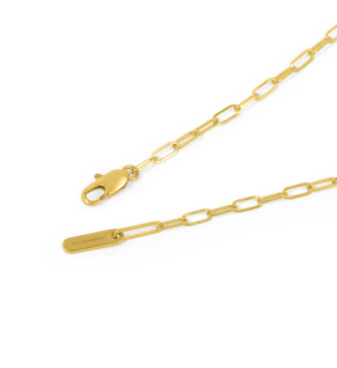 Baguette Gemstone Pendant - Morganite/Gold
