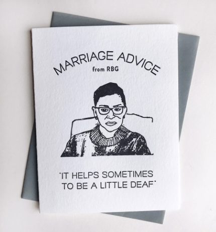 Marriage Advice RBG Card