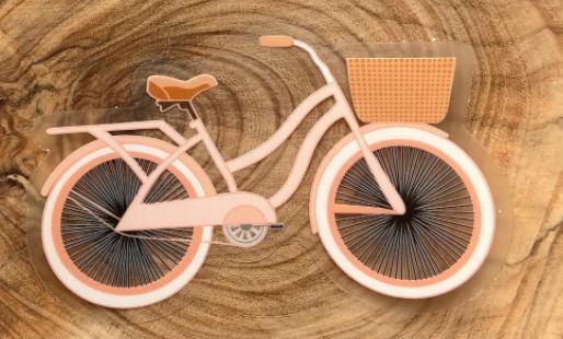 Clear Cruiser Bike Sticker