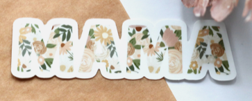 Mama Floral Sticker