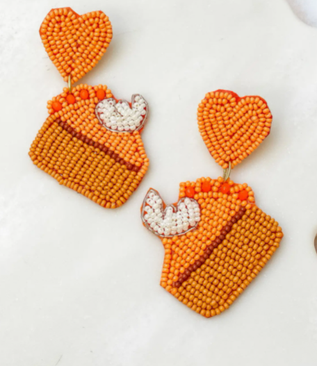 Pumpkin Pie Statement Earrings