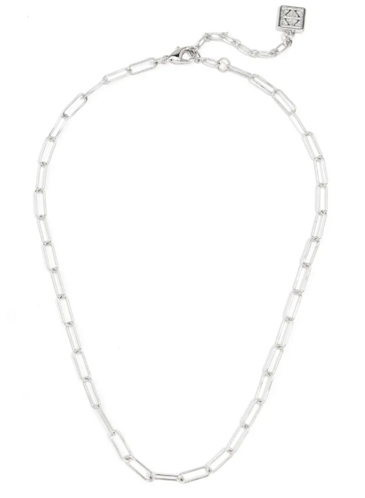 Paperclip Necklace - 17.5" Silver