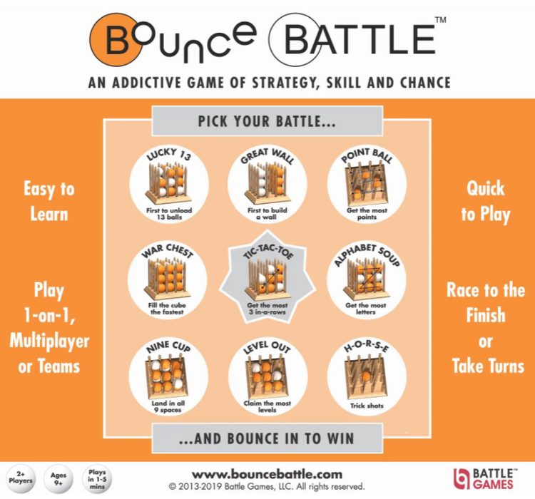 Bounce Battle Game Wood Edition