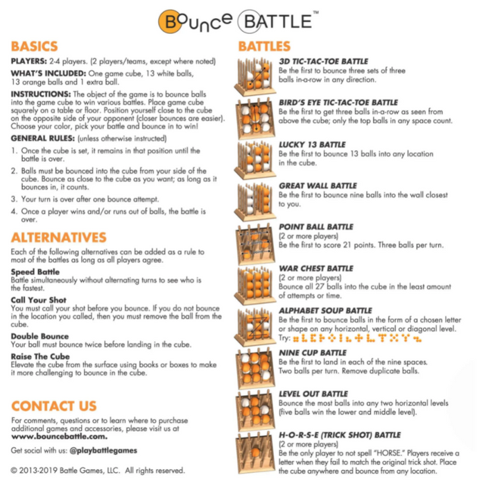 Bounce Battle Game Wood Edition