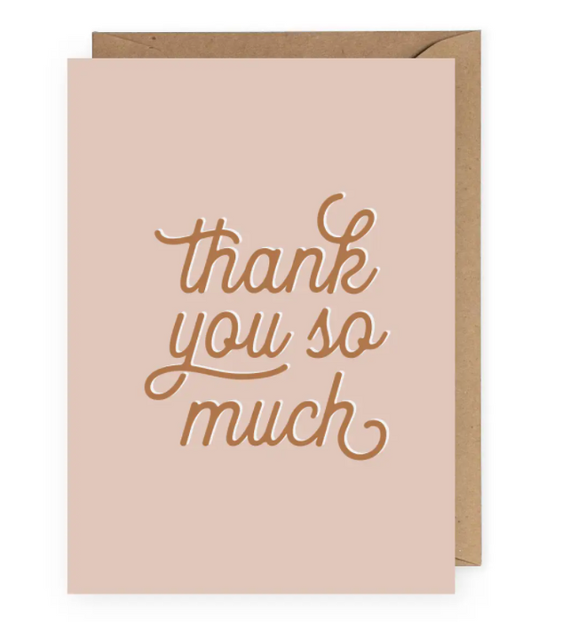Thank You So Much Card