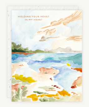 Holding Your Heart Sympathy Card