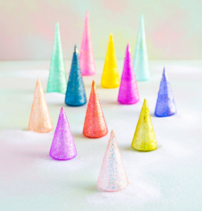 11.5" Rainbow Sparkle Tree | Pink