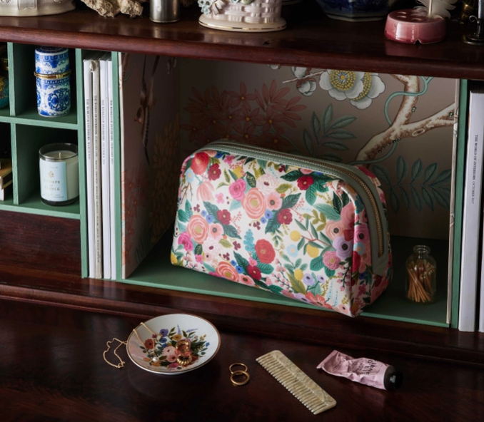Garden Party Large Cosmetic Pouch
