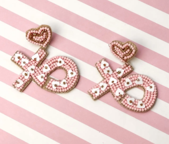 XO Beaded Earrings