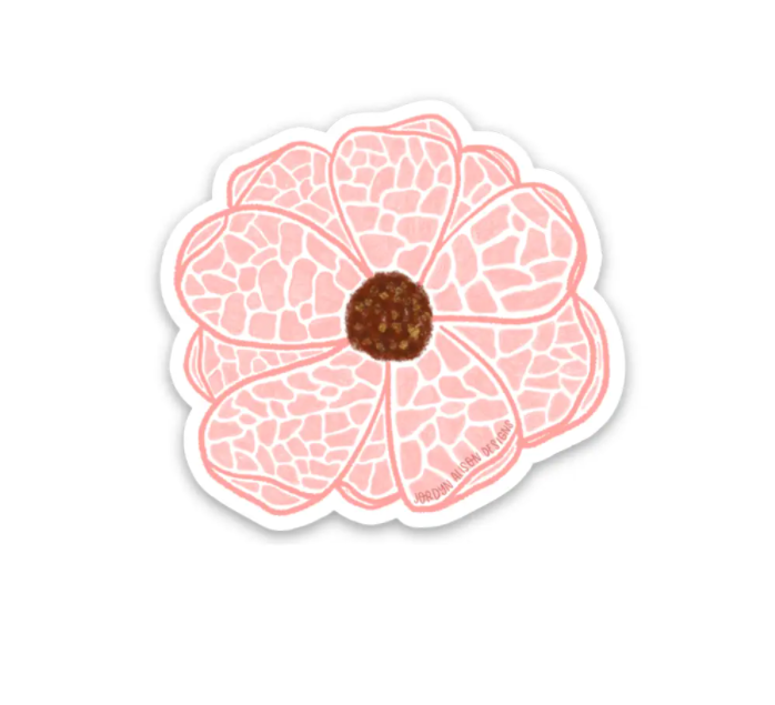 Mini Pink Mosaic Flower Sticker – Lovely Paperie & Gifts