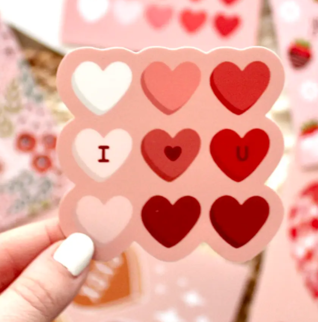 All the Love Hearts Sticker