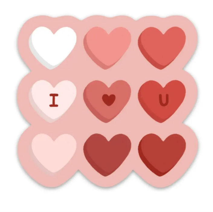 All the Love Hearts Sticker