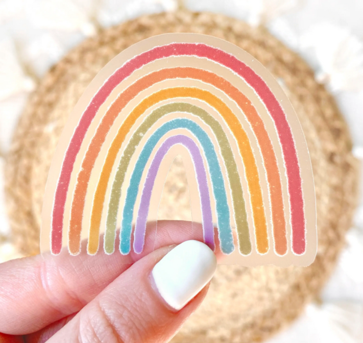 Clear Pride Rainbow Sticker