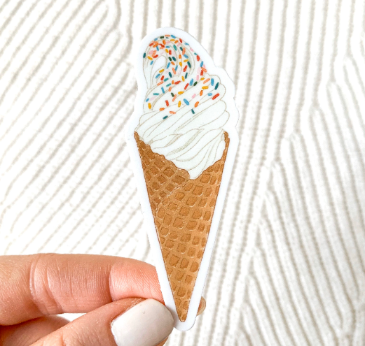 Soft Serve Ice Cream Sticker