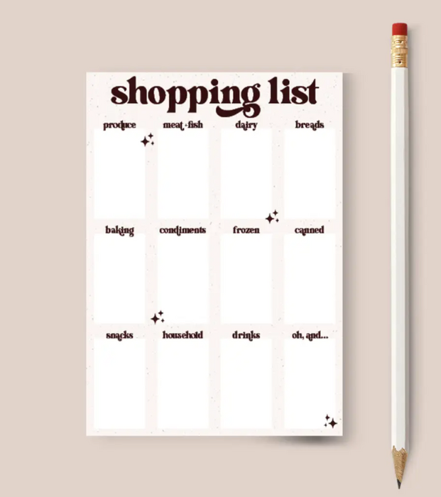 Shopping List Notepad