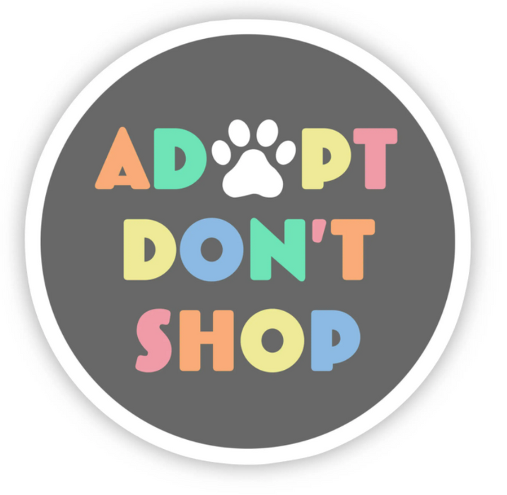 Adopt Don't Shop Sticker