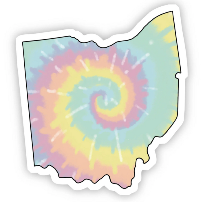 Ohio Tie Dye Sticker