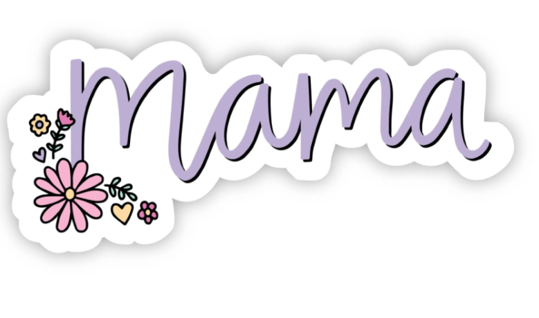 Mama Floral Sticker