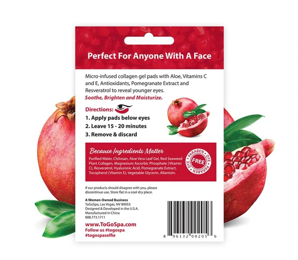 Pomegranate Eye Patches