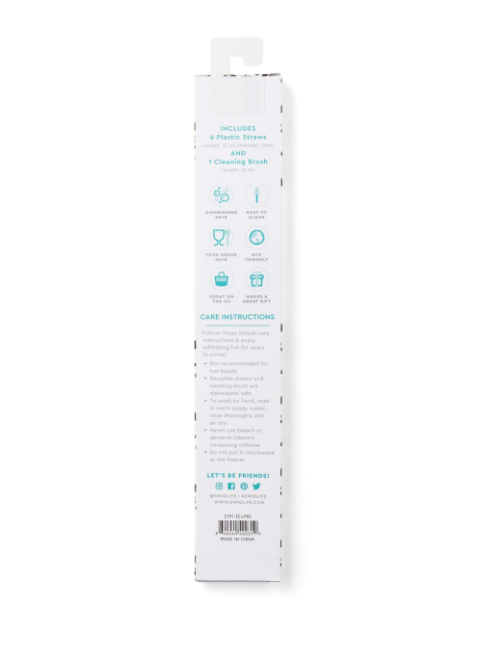 Reusable Straw Set | Luxy Leopard