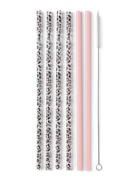 Reusable Straw Set | Luxy Leopard